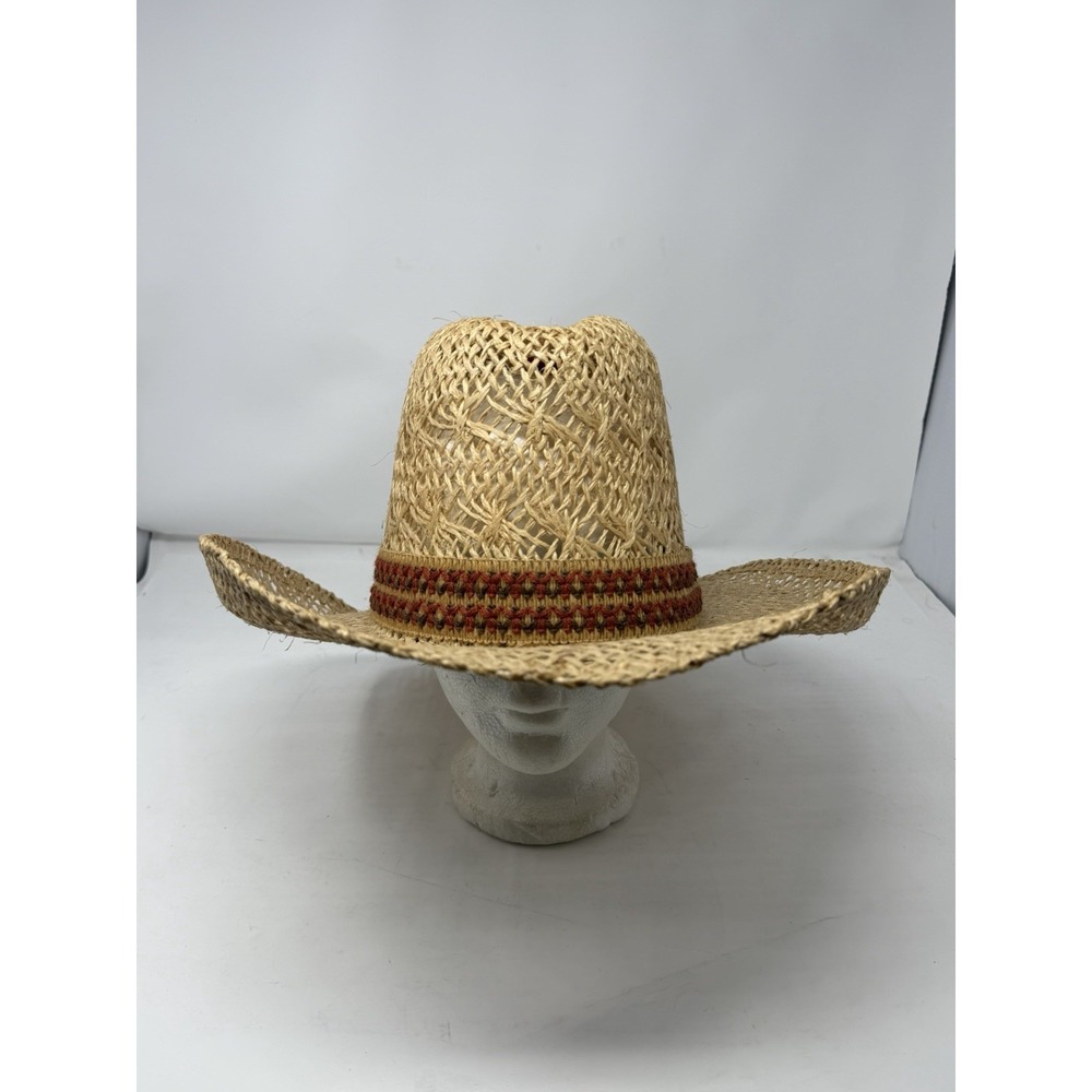 Vintage Bailey U-Rollit Straw Cowboy Hat New West Packable Western Rare USA